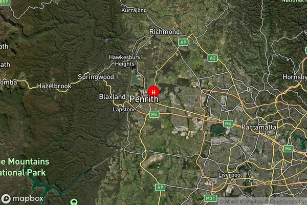 Kingswood,New South Wales Satellite Map