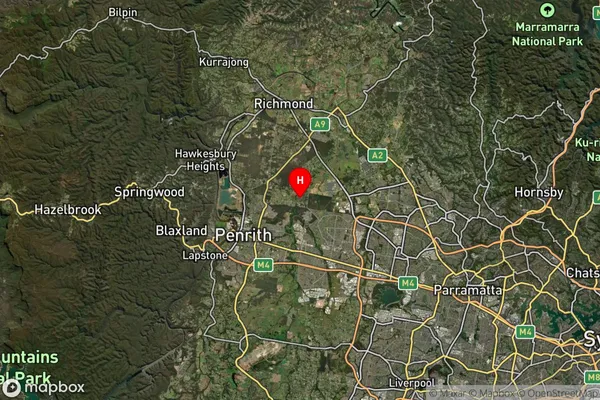 Shanes Park,New South Wales Satellite Map