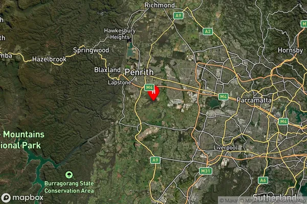 Orchard Hills,New South Wales Satellite Map