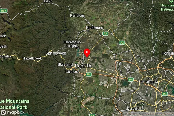 Cranebrook,New South Wales Satellite Map