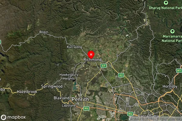 Hobartville,New South Wales Satellite Map