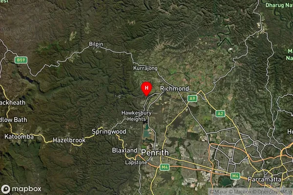 Yarramundi,New South Wales Satellite Map