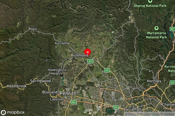 Clarendon,New South Wales Satellite Map