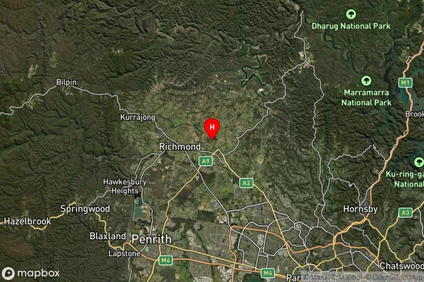 Cornwallis,New South Wales Satellite Map