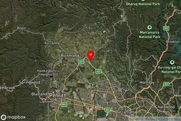 Mcgraths Hill,New South Wales Satellite Map