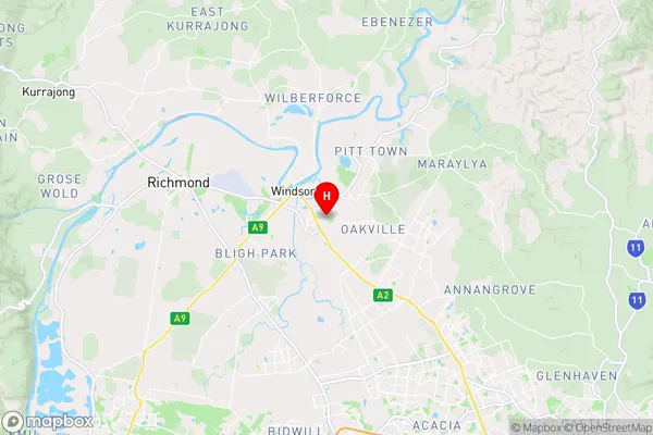 Mcgraths Hill,New South Wales Area Map