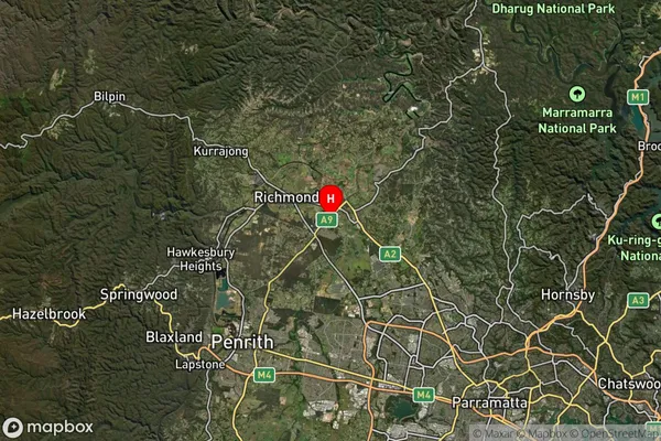 South Windsor,New South Wales Satellite Map