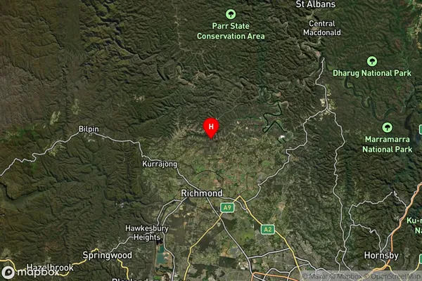 East Kurrajong,New South Wales Satellite Map