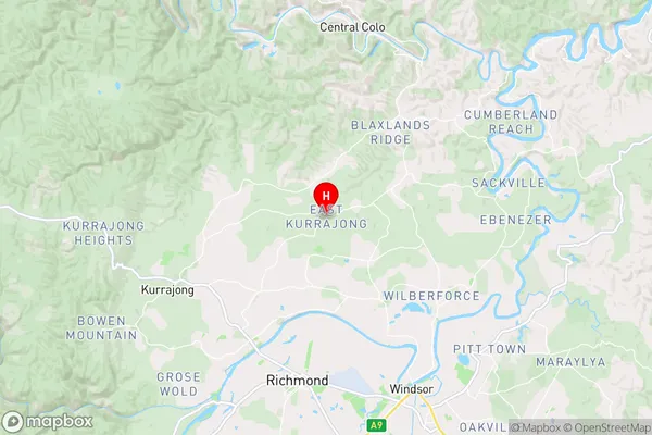 East Kurrajong,New South Wales Area Map