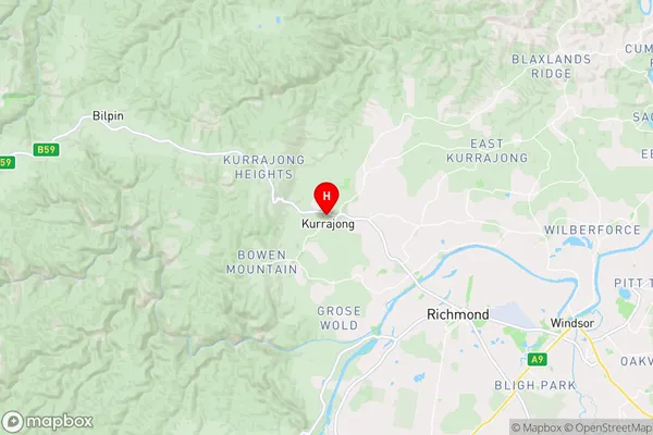 Kurrajong,New South Wales Area Map