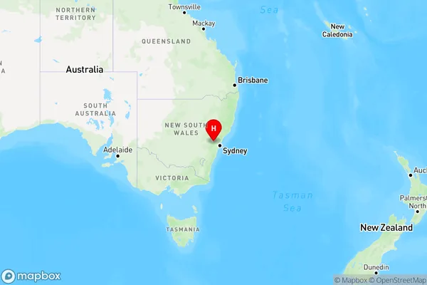 Mount Tomah,New South Wales Region Map