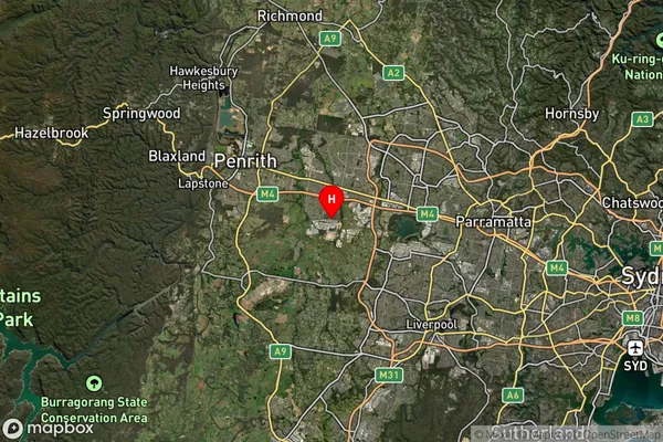 Erskine Park,New South Wales Satellite Map