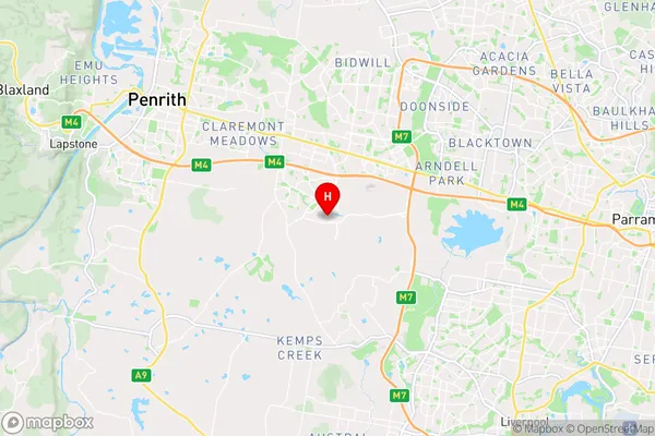 Erskine Park,New South Wales Area Map