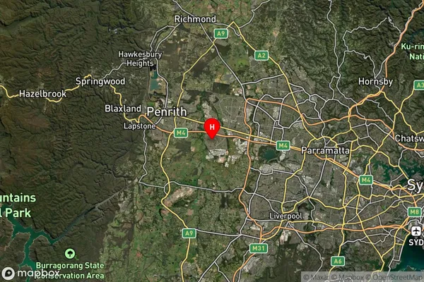 St Clair,New South Wales Satellite Map