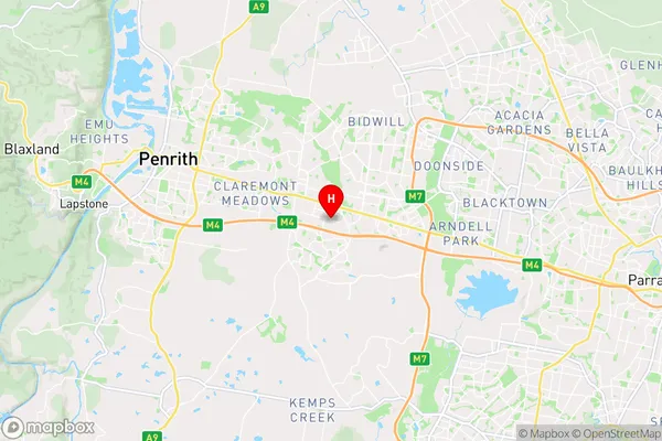 Colyton,New South Wales Area Map