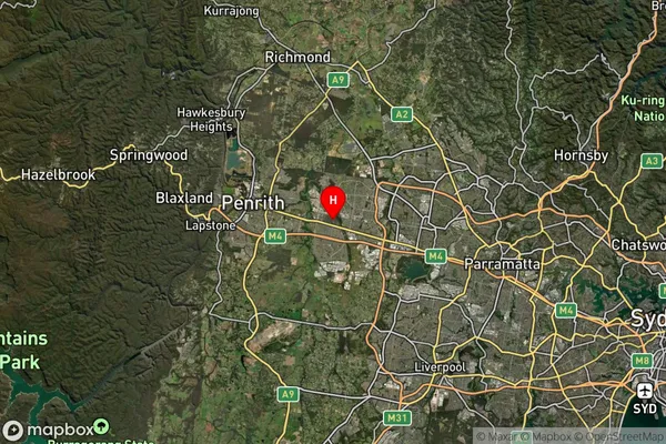 Oxley Park,New South Wales Satellite Map