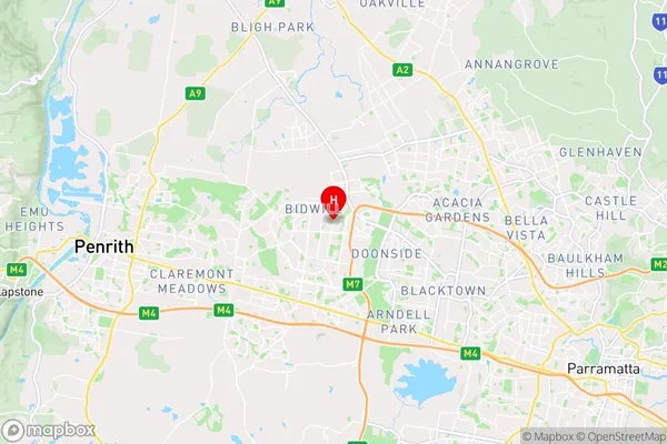 Oakhurst,New South Wales Area Map