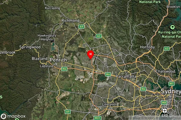 Plumpton,New South Wales Satellite Map