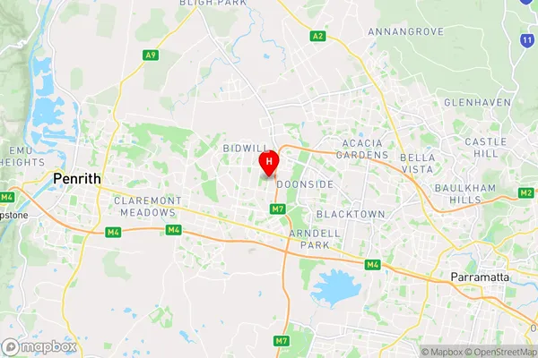 Plumpton,New South Wales Area Map