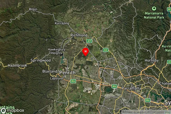 Berkshire Park,New South Wales Satellite Map