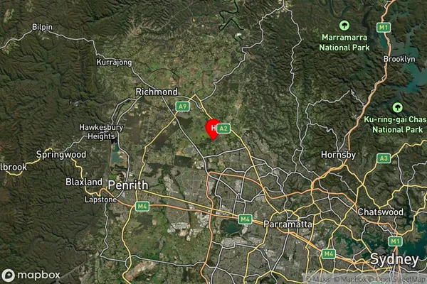 Riverstone,New South Wales Satellite Map