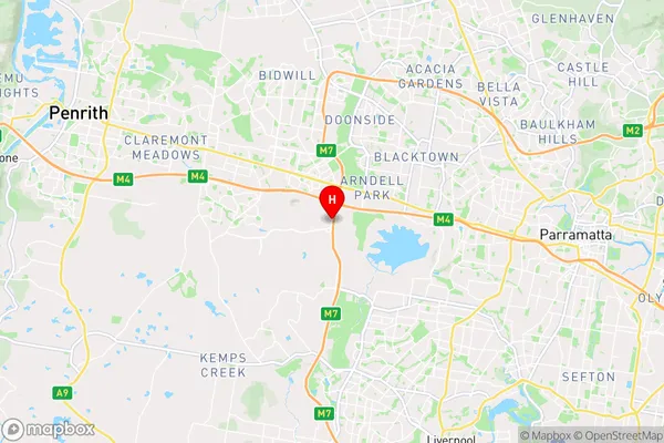 Eastern Creek,New South Wales Area Map