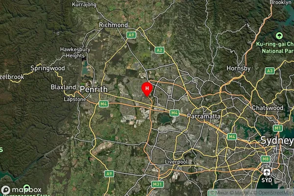 Rooty Hill,New South Wales Satellite Map