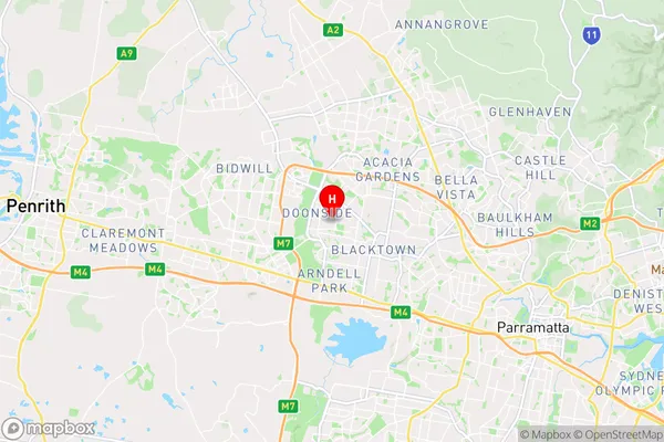 Woodcroft,New South Wales Area Map