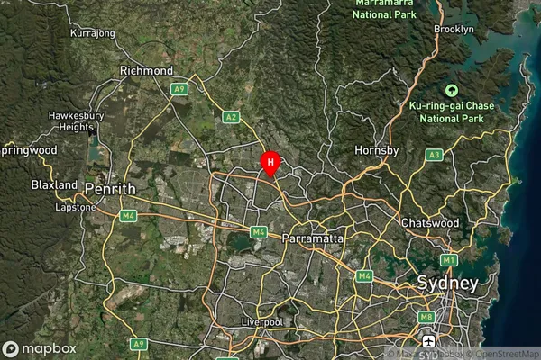 Glenwood,New South Wales Satellite Map