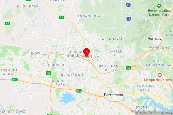 Glenwood,New South Wales Area Map