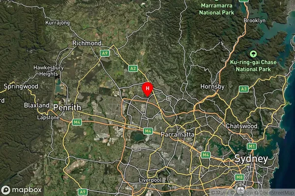 Parklea,New South Wales Satellite Map