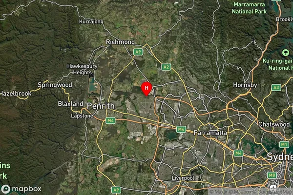 Bidwill,New South Wales Satellite Map