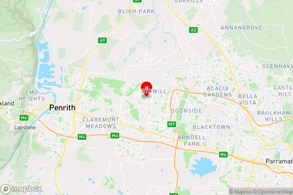 Blackett,New South Wales Area Map