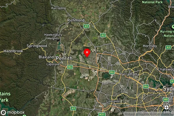 Emerton,New South Wales Satellite Map