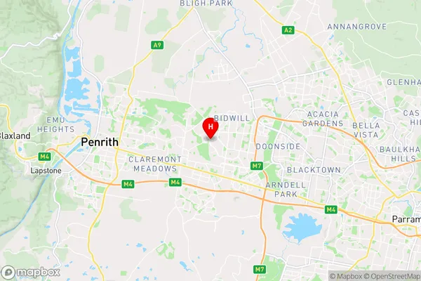 Emerton,New South Wales Area Map