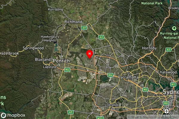 Hebersham,New South Wales Satellite Map