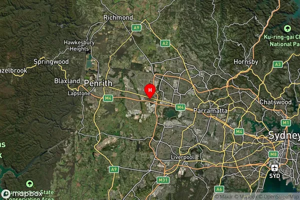 Minchinbury,New South Wales Satellite Map