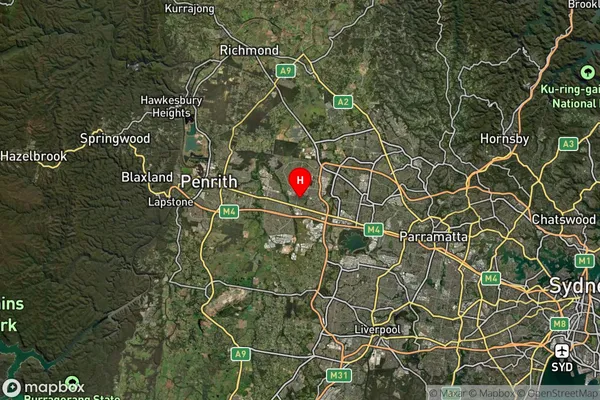 Mount Druitt,New South Wales Satellite Map