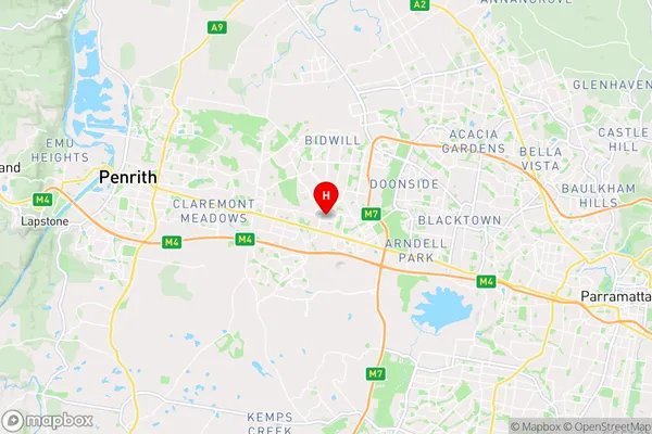 Mount Druitt,New South Wales Area Map