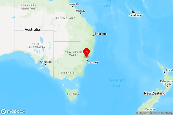 Fernances,New South Wales Region Map