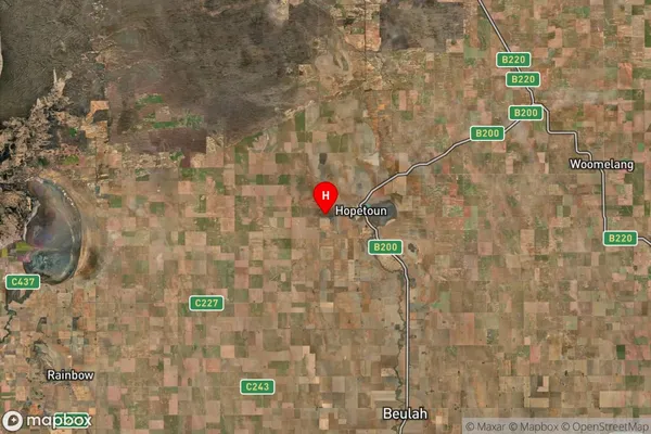 Hopetoun,Victoria Satellite Map