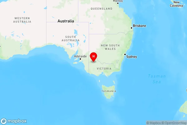 Hopetoun,Victoria Region Map