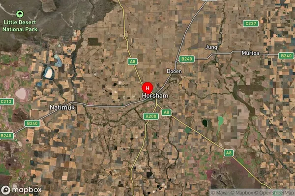 Horsham,Victoria Satellite Map