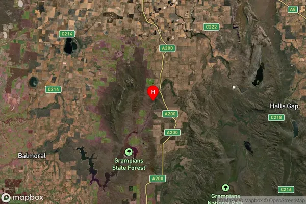 Cherrypool,Victoria Satellite Map