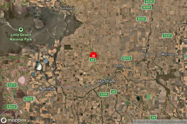 Dahlen,Victoria Satellite Map