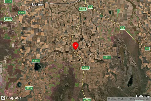 Mockinya,Victoria Satellite Map