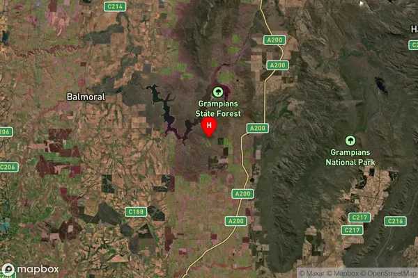 Rocklands,Victoria Satellite Map