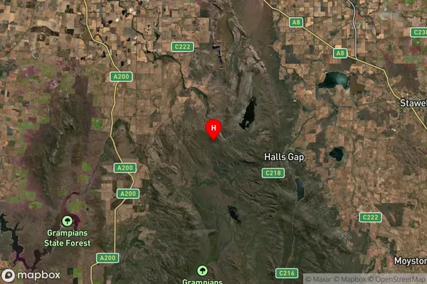 Zumsteins,Victoria Satellite Map