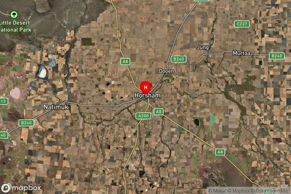 Horsham,Victoria Satellite Map