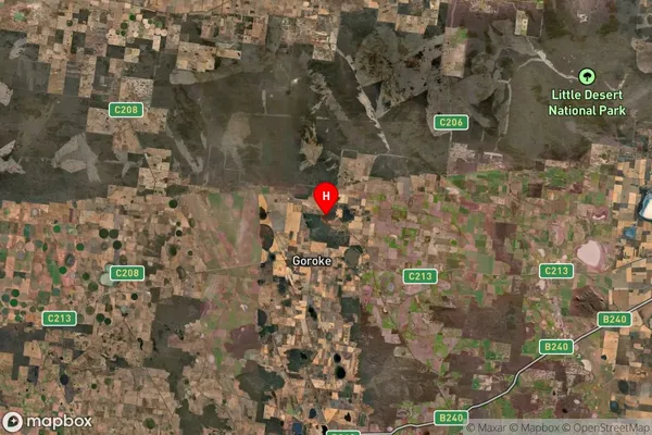 Goroke,Victoria Satellite Map